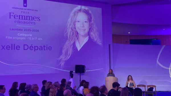 image pour Axelle Dépatie honorée à l’Assemblée nationale pour son engagement exceptionnel